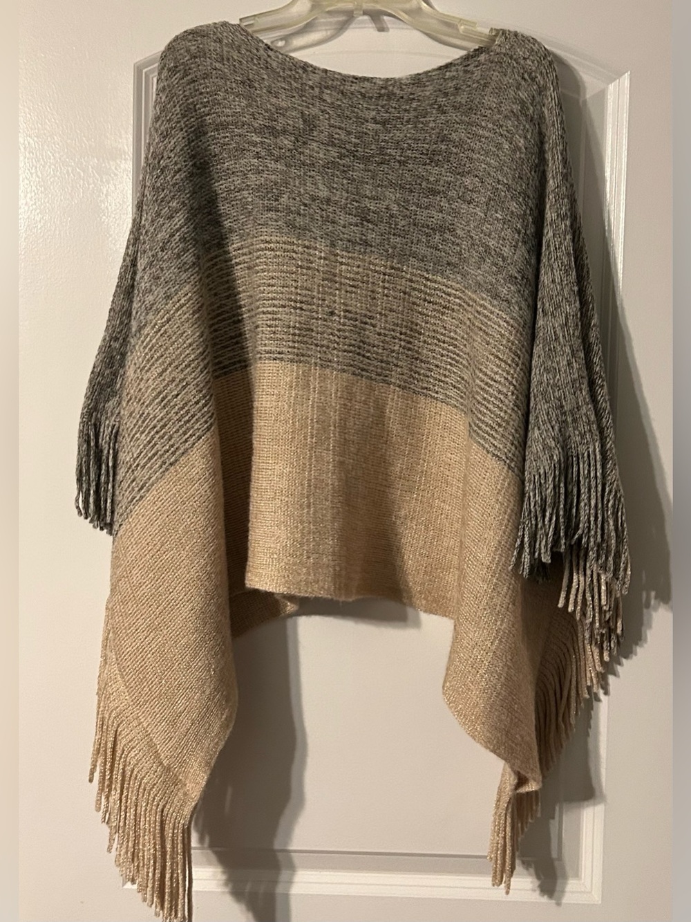 Beautiful Fringe Poncho Sweater